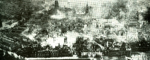 Dresden brandt