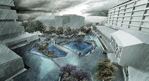 Waterplein Benthemplein Rotetrdam door de Urbanisten